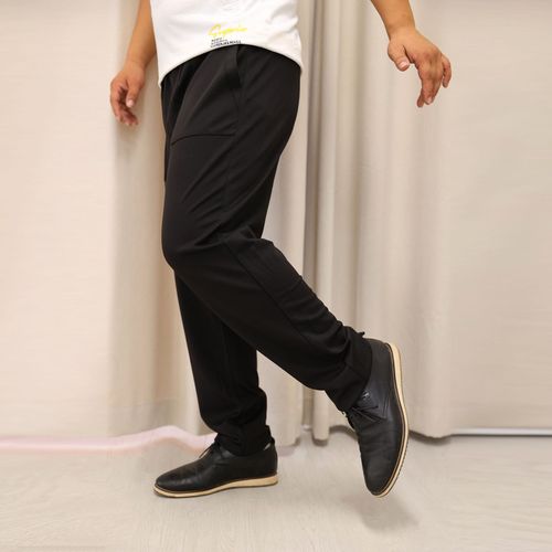 Wholesale full elastic waist stretch chef pants for large sizes, hotel and catering black unisex chef work pants