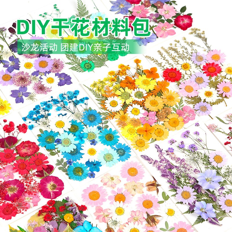 干花压花批发材料包手工diy滴胶押花书签网红ins贴脸美甲植物标本