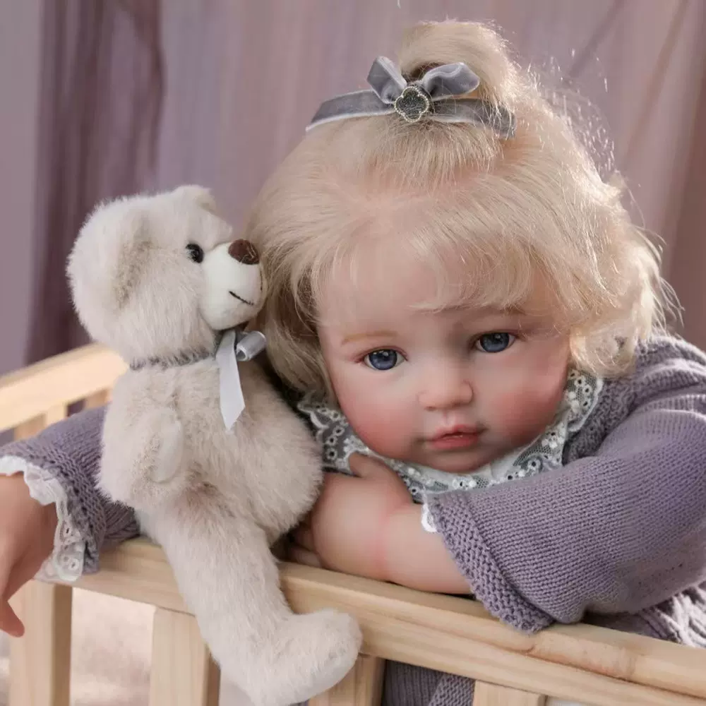 跨境26寸布身重生娃娃仿真婴儿安抚娃娃儿童益智科教玩具人偶公仔