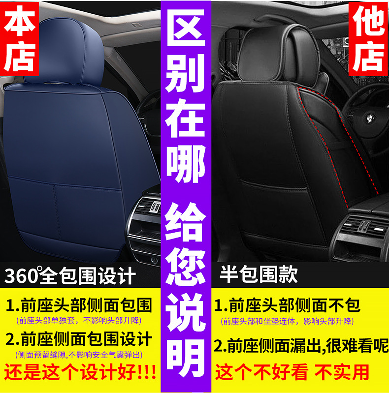 Foreign trade car seat cushion 3D three-dimensional all-inclusive seat cushion seat cover cross-border Amazon wear-resistant breathable LJ