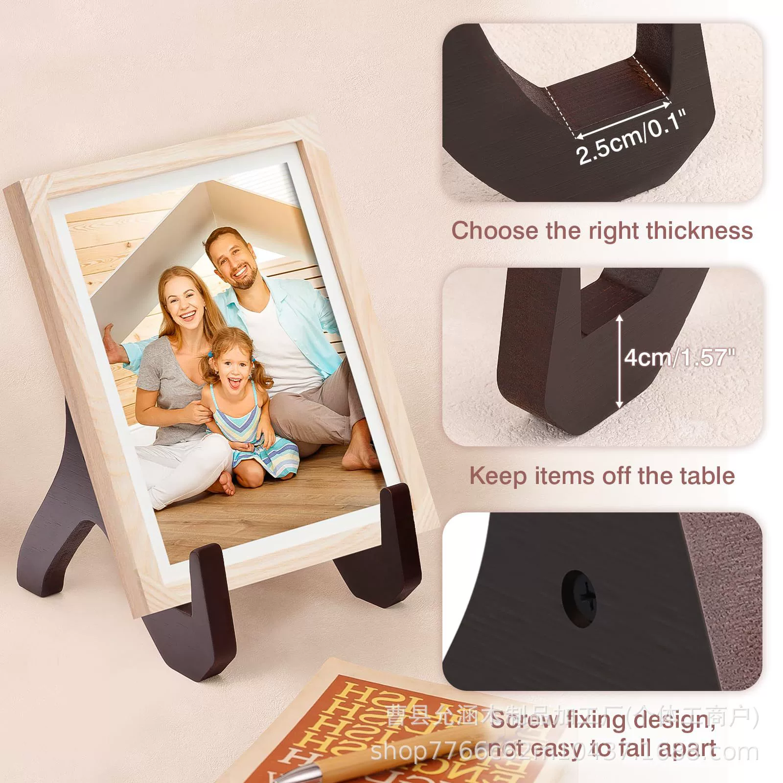 Трансграничная деревянная полка для крышек для кастрюль, бытовая полка для рецептов, полка для рецептов, витрина из цельного дерева, деревянный ленивый кронштейн, витрина для книг