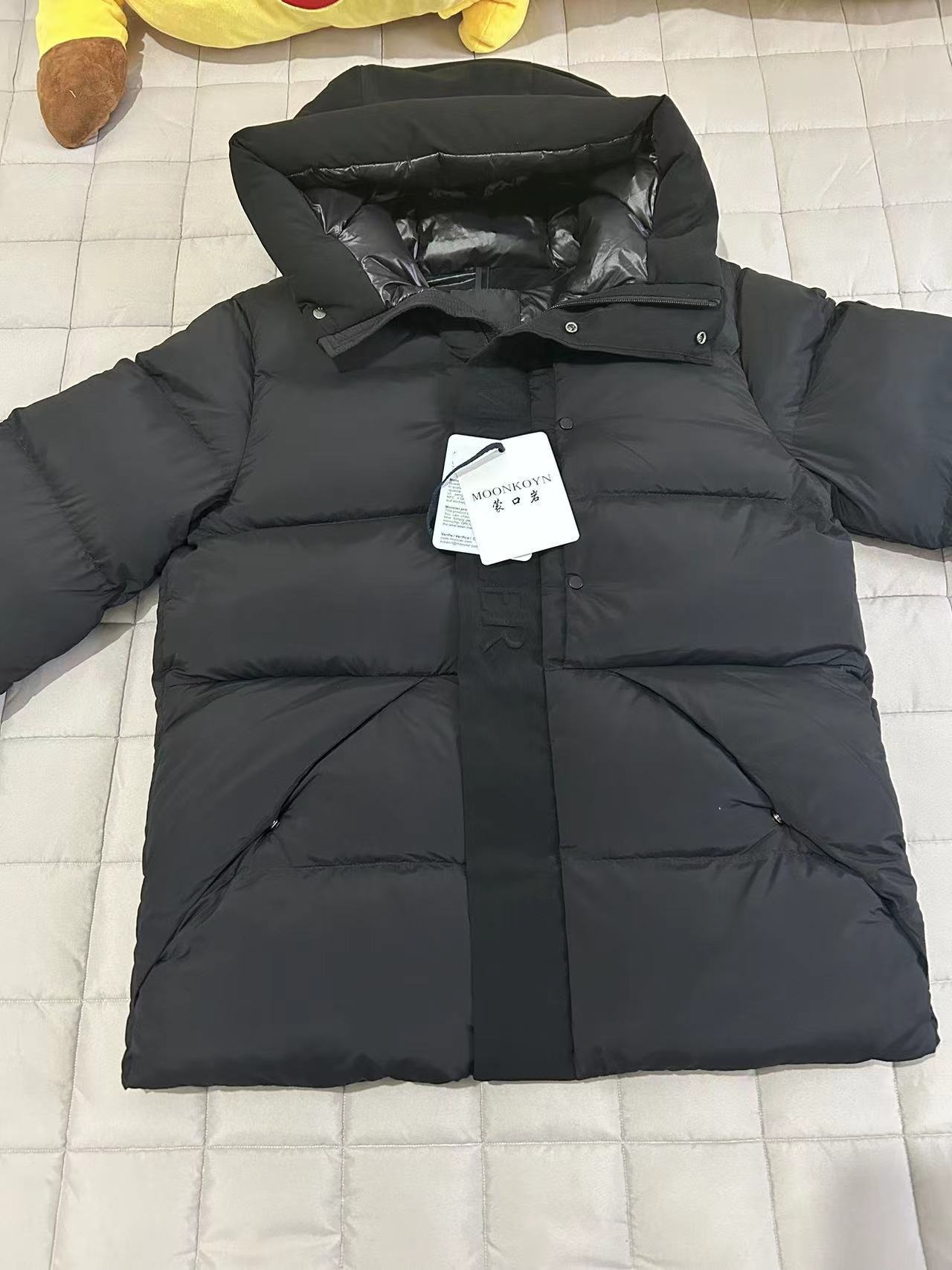 2024秋冬蒙可来男款羽绒服保暖白鹅绒填充