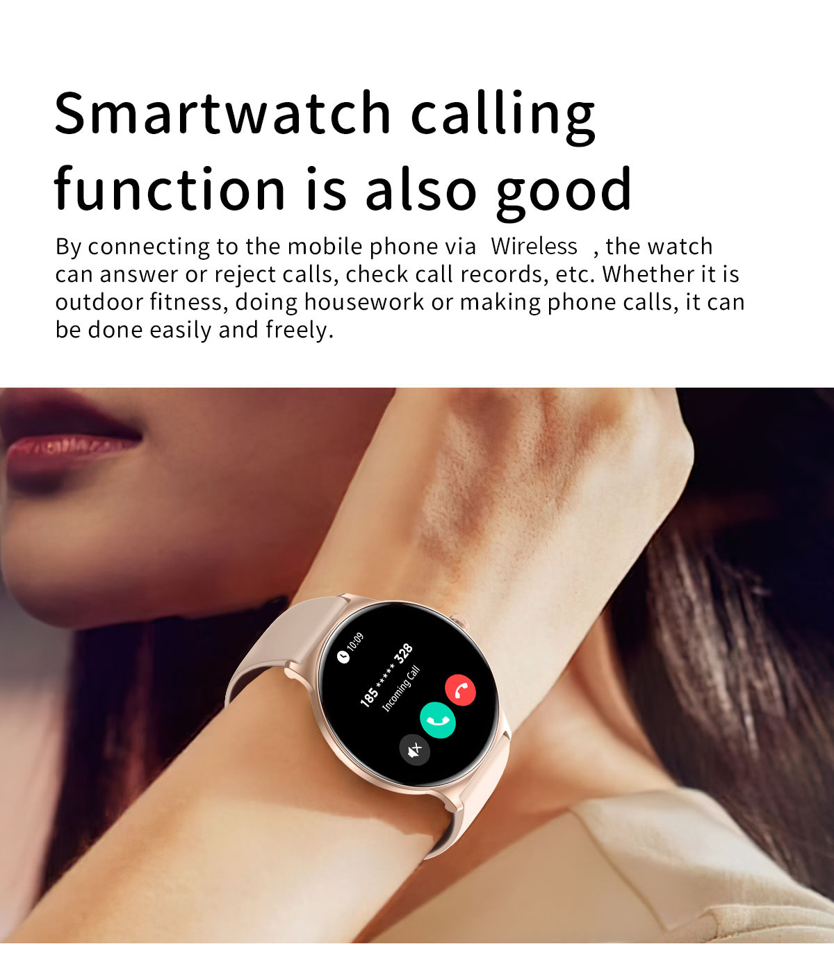 Smartwatch Pour Femme Avec Suivi De Santé Et Appel Bluetooth_voghion.com