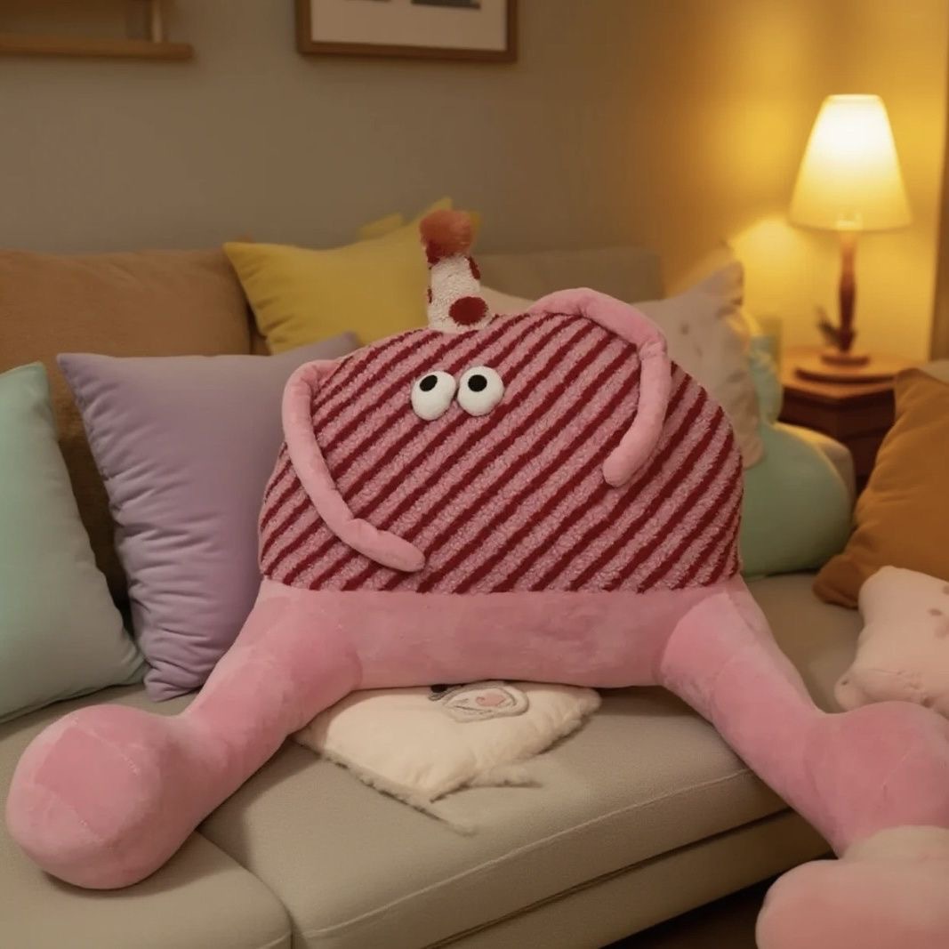 Dopamine Bigfoot Monster Car Headrest Comfortable Lumbar Support Office Lumbar Support Home Sofa Headrest Lumbar Support Cute