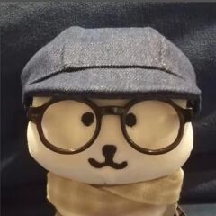 子供服13cm自嘲熊方大同帽子メガネかわいい綿人形冬人形マフラーアクセサリー卸売り