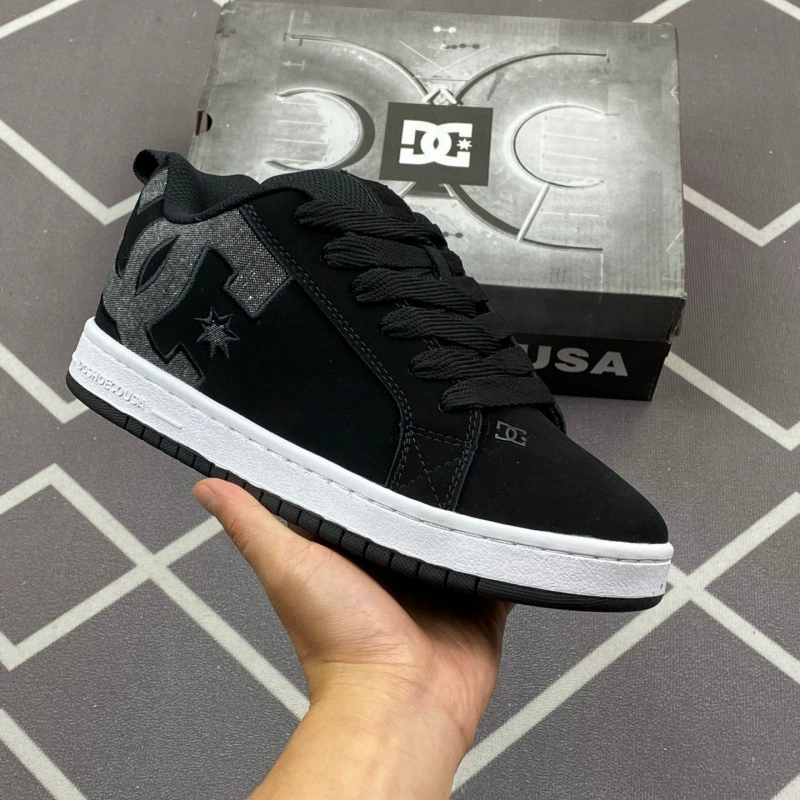 Кожаные кеды DC Shoes, унисекс, для досуга и спорта, европейский стиль, EU 36–45, большие размеры