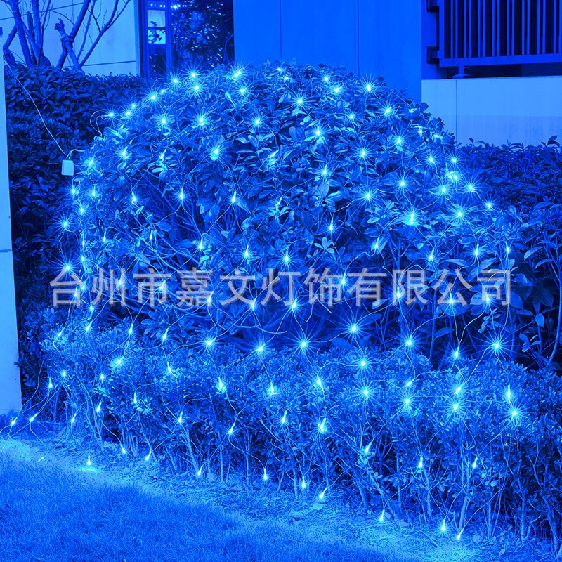 Lámpara de red de pesca enchufable Lámpara de color decoración de Año Nuevo Lámpara de red LED decoración de patio al aire libre Villa lámpara de cadena impermeable Lámpara de paisaje