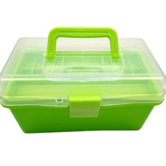 Translucent Tool Box 677 Layer Pencil Case Multifunctional Storage Box Nail Art Dual Layer Sketch Pencil Case