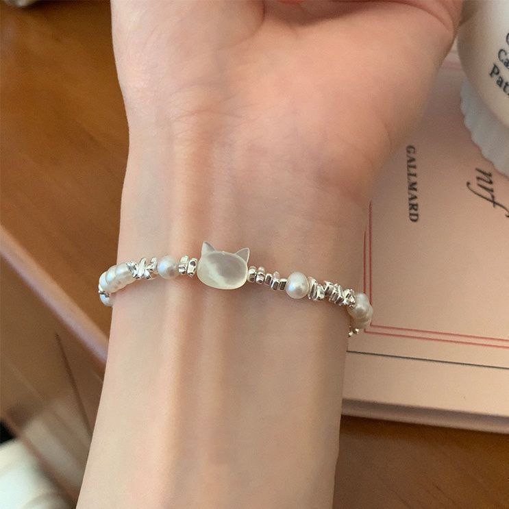 Sweet Fritillary Cat Bracelet Women's Light Luxury Niche Design Bracelet Simple Girlfriend
