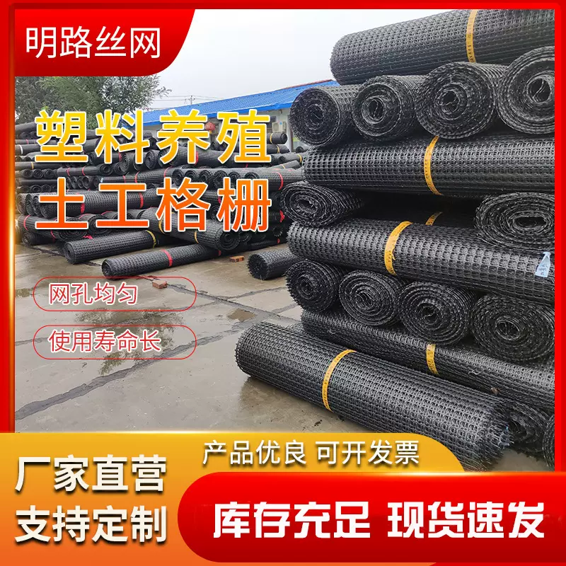 塑料养殖网大棚防水网圈玉米网鱼塘果园鸡鸭鹅围栏网双向土工格栅