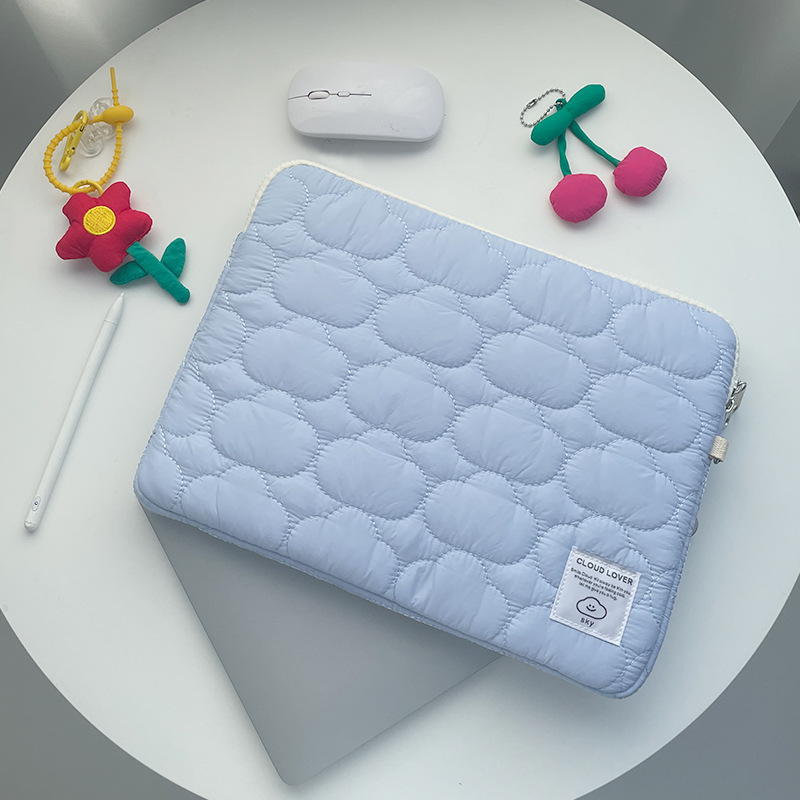 Cross-Border Popular Korean Cute Cloud iPad Tablet Bag Ins11/13/ 15inch Notebook Storage Bag