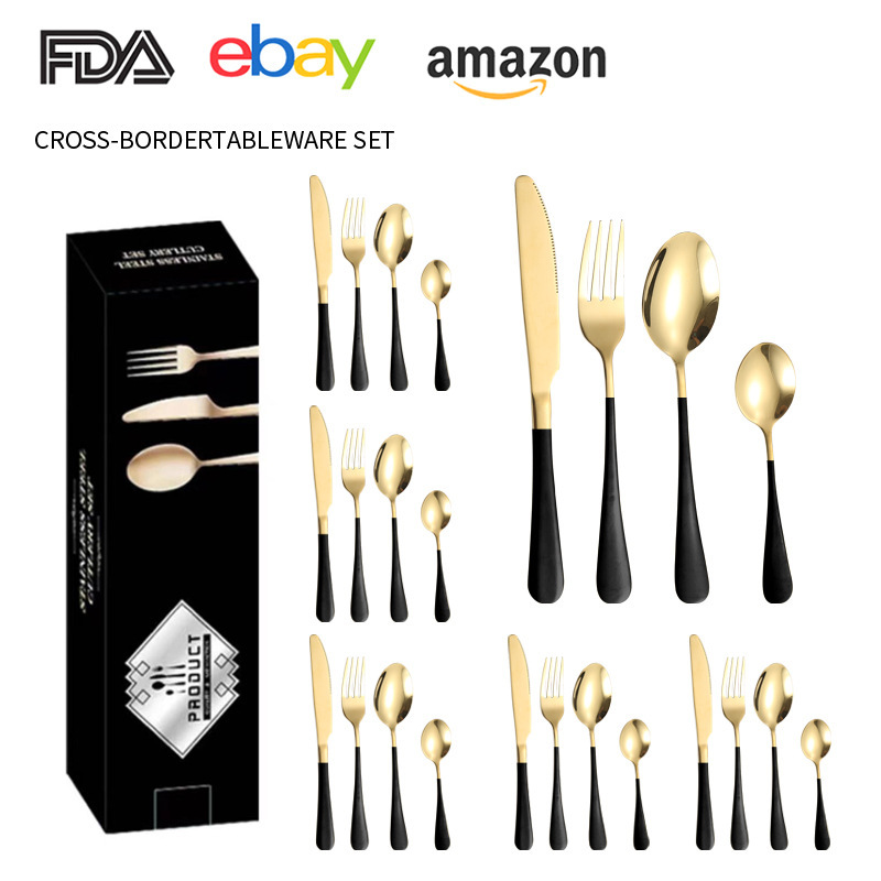 Caja de pasta de dientes oro negro 16pcs