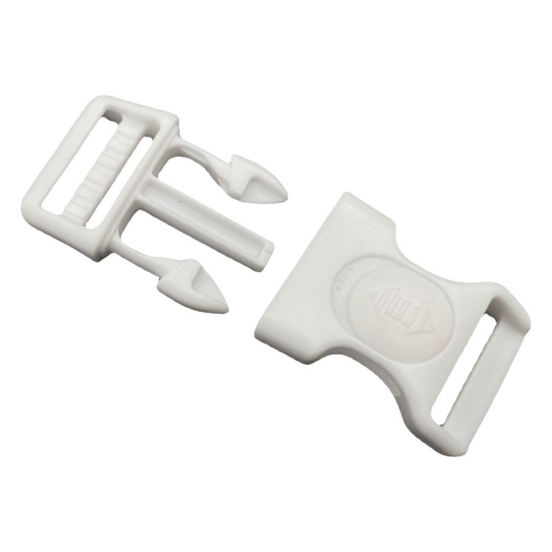 Source Manufacturer Supplies Plastic White Buckle School Bag Buckle Mother Buckle Strap Buckle New Material Buckle School Bag Buckle