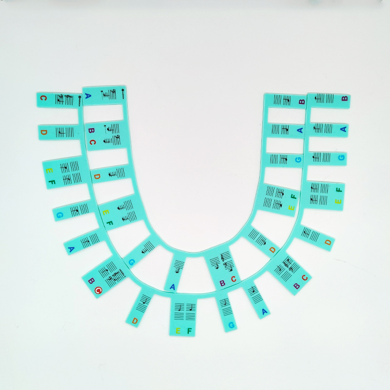 61 키 민트 하단 색상 단어