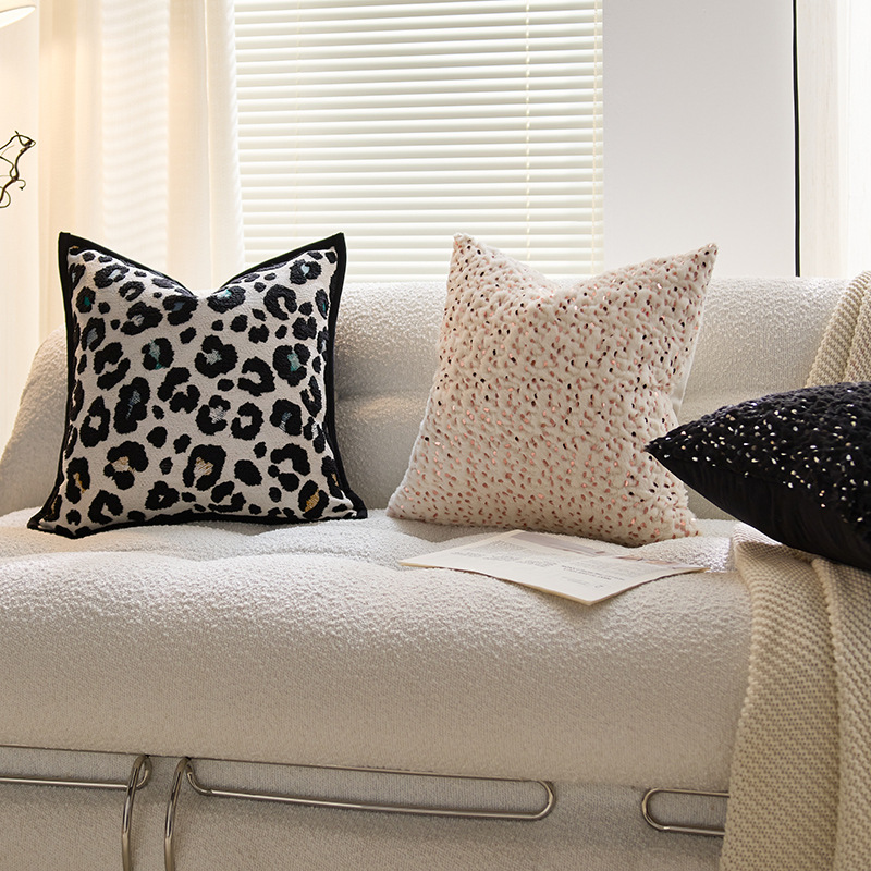 Moderno simple y de alta sensación almohada de lujo ligera almohada de tela nórdica cama sofá sala de estar almohada funda de almohada con núcleo