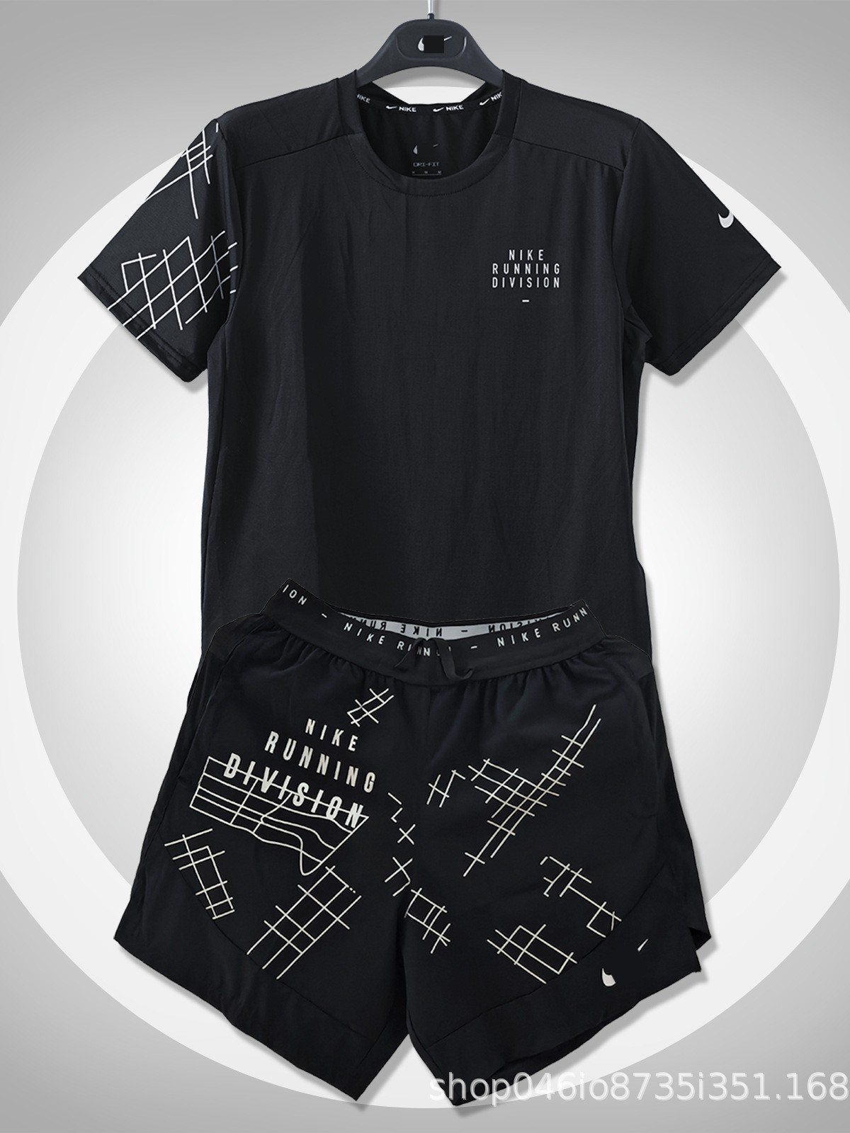 Conjunto de Camiseta Deportiva de Secado Rápido Espándex Transpirable para Senderismo Montañismo y Correr