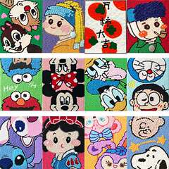 卸売毛玉絵画 diy 手描き子供の漫画教育ポンポン絵画制作材料パッケージクリエイティブギフト絵画