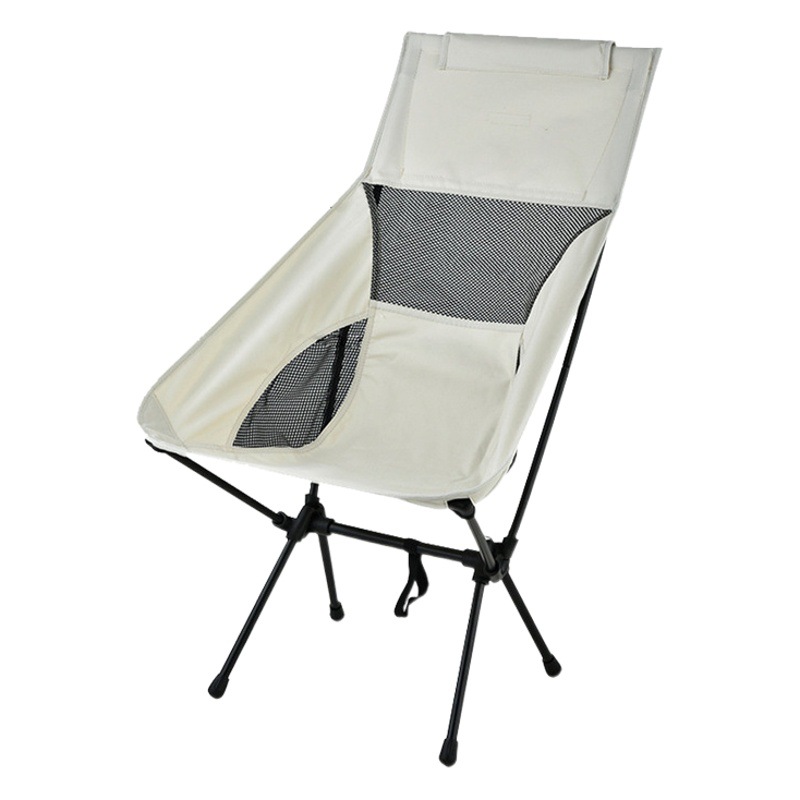 Silla plegable de camping estilo luna, ligera y transpirable