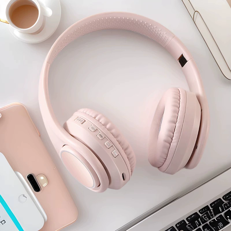 Стильные складные накладные Bluetooth-наушники с мощным басом, стерео, заводская частная модель
