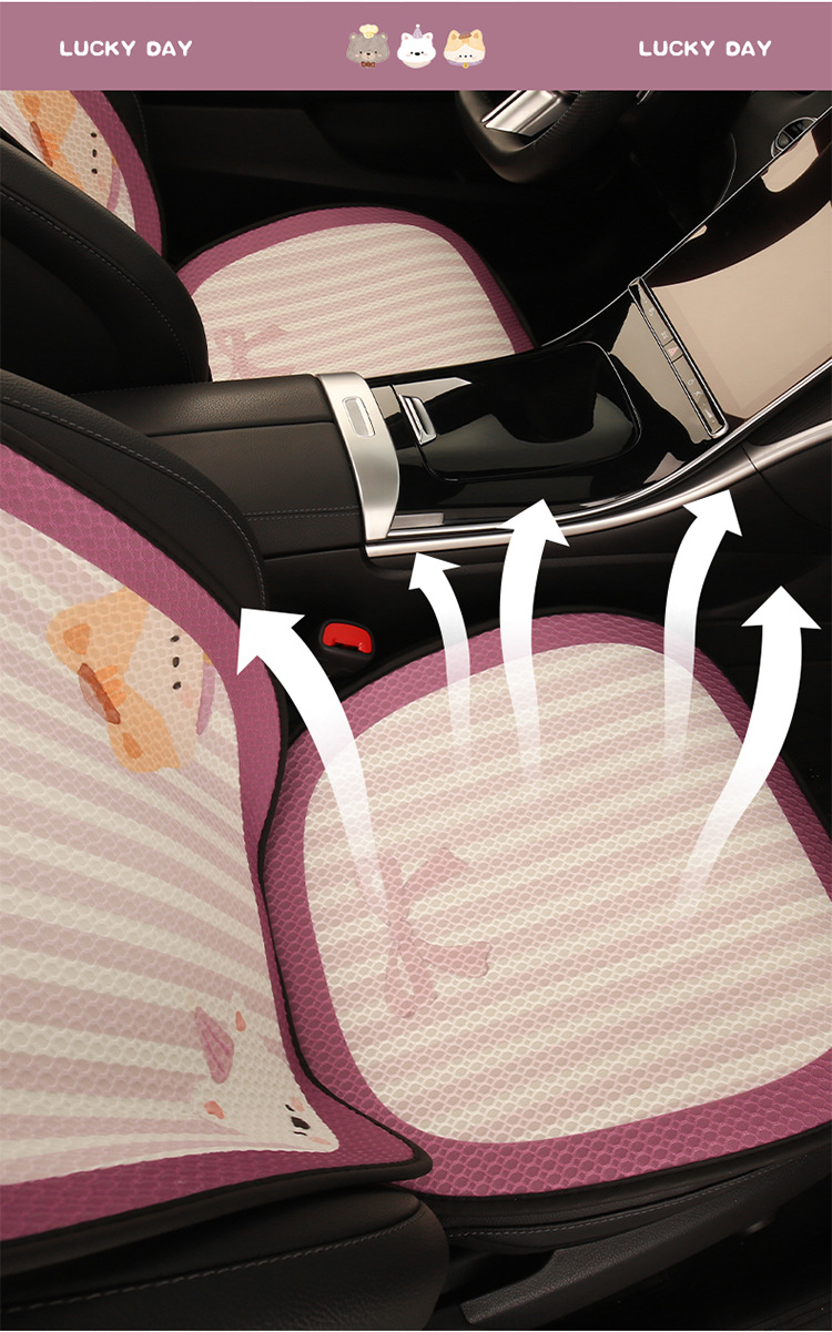 26 Types of Car Seat Cushions, Suitable for All Seasons, High-End Feel, Purple Semi-Covered Seat Cushion Covers for Women, Small Car Suv Seat Covers