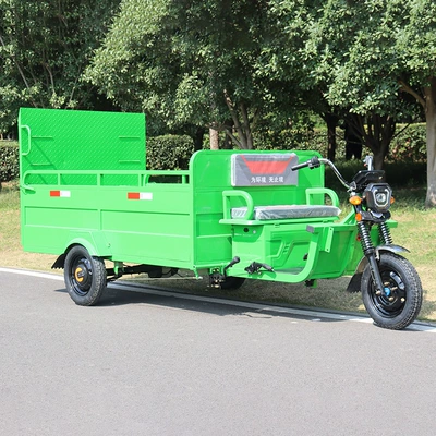 Electric Three-Wheel Six-Bucket Truck, Garbage – Elektrik zibil maşınları