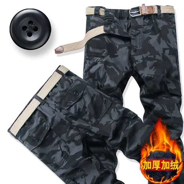 Camouflage, warm, elastic waist, J18