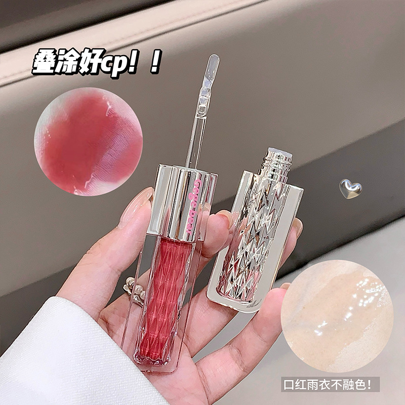 Gegebear deslumbrante doble esmalte labial mate espejo de agua no es fácil de descolorar lápiz labial al por mayor maquillaje transfronterizo