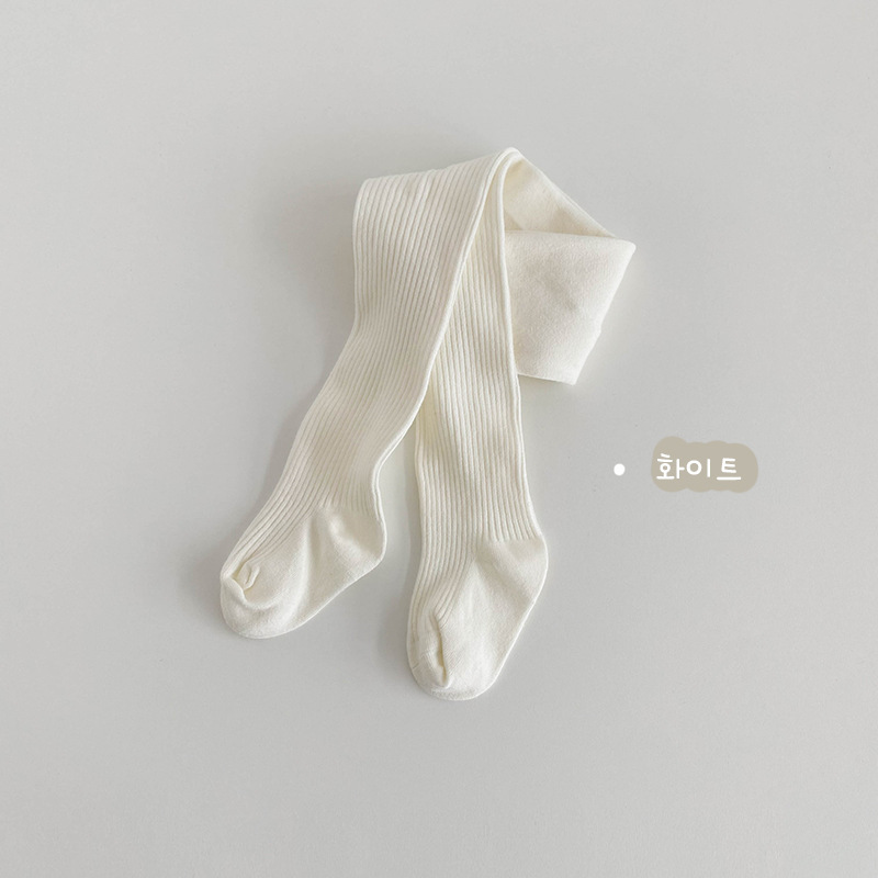 1385 pantimedias para niños al por mayor de Primavera de color sólido de doble aguja de los niños leggings de algodón tira de los NIÑOS Calcetines de baile