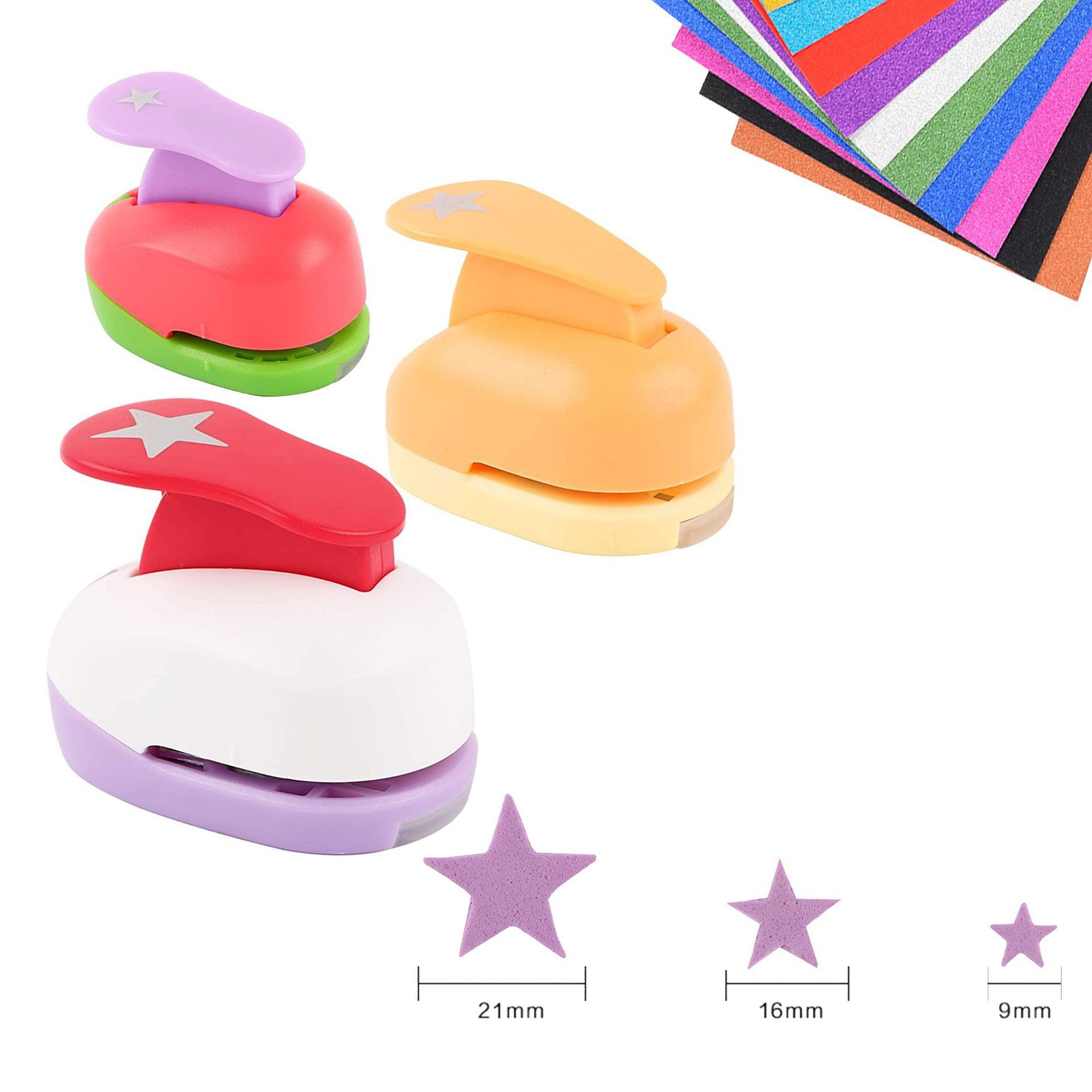 스몰 사이즈 중형 대형 다섯개 별 세트