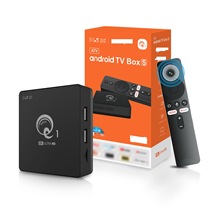外贸TV box机顶盒家用Q1安卓电视盒子全志H313双频WIFI蓝牙8K高清