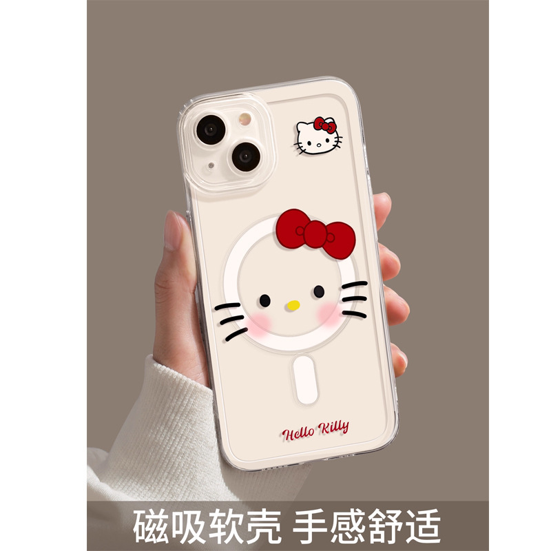 苹果iPhone17promax手机壳kitty支架17pro磁吸透明air高级17软壳|undefined