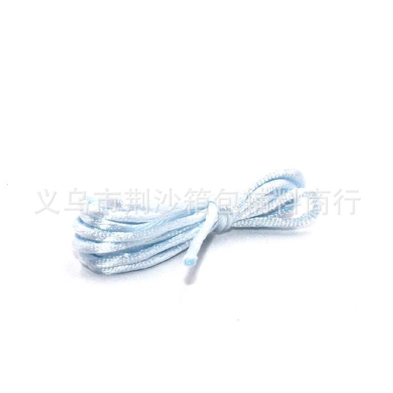 Hilo de seda coreano colorido de 2 mm, 2 metros/paquete, material para pulseras de joyería hechas a mano, gran cantidad, excelente precio.
