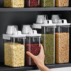 五穀雑穀収納ケース厨房食糧貯蔵タンク豆オート麦貯蔵瓶密封防塵除味米桶