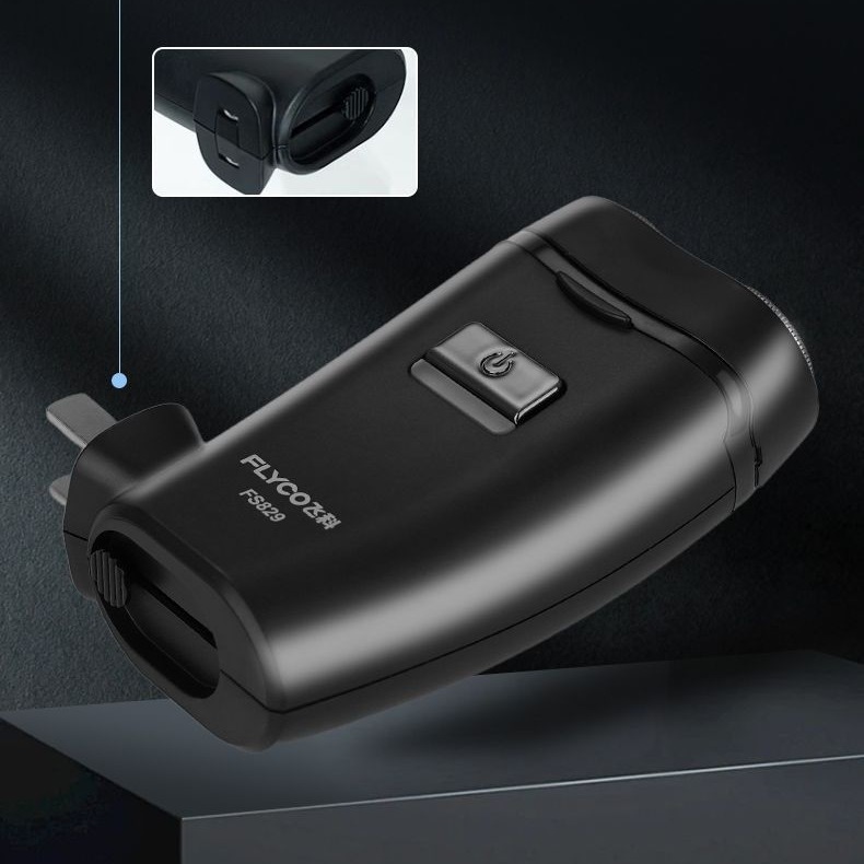 Mini draagbaar, waterdicht elektrisch scheerapparaat voor mannen, geschikt voor de baard, officieel authentiek FS829 product voor persoonlijke verzorging en thuisgebruik._voghion.com