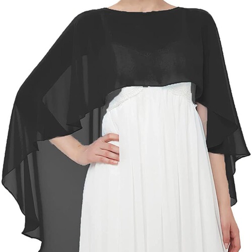 New European and American evening dress shawl hooded cape thin chiffon plain scarf sun protection breathable single color long shawl 