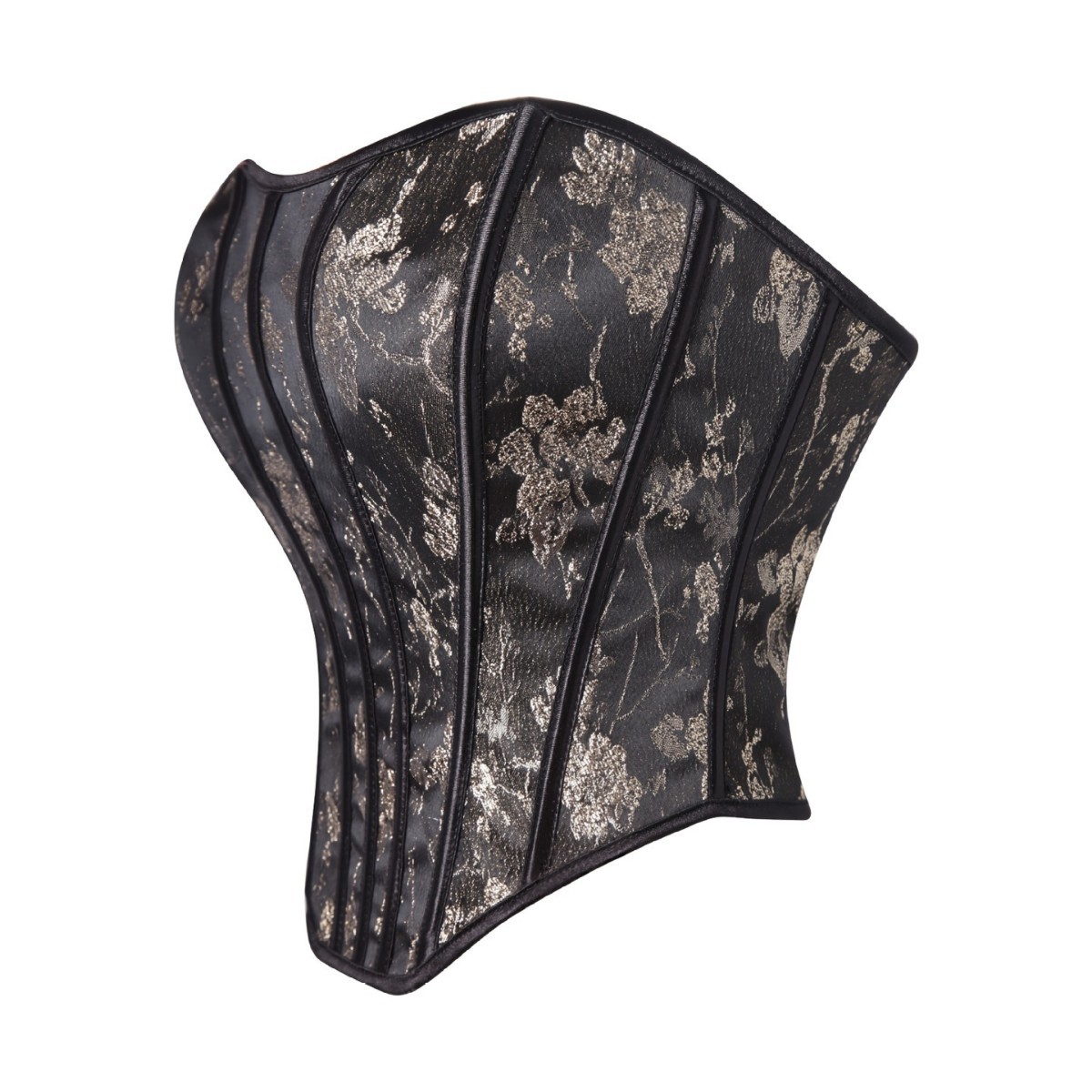 Impresión de flores retro oro negro para el pecho de la cintura de la mujer de forma de ropa de suministro transfronterizo