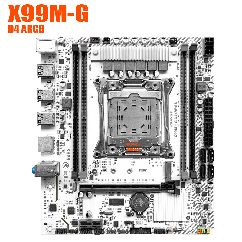 JGINYUE Jingyue X99 X99M-G ARGB 4 * DDR4 Desktop Computer Motherboard HM55 chip