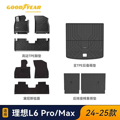 Universal Foot Pad — 8, and i6, including trunk mat accessories - high-end-injection-molded-upgraded-versionl6-high-edge-full-tpe-floor-mats-nine-piece-set-denis-black