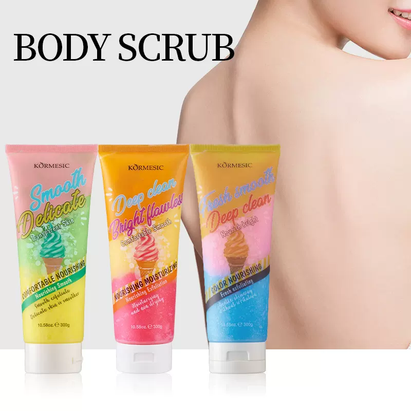 KORMESIC全英文身体磨砂膏body scrub身体护理跨境外贸厂家批发