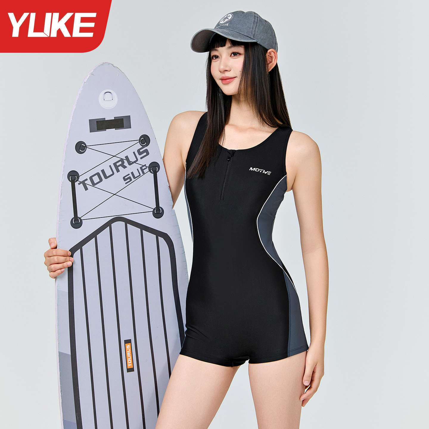 Traje de baño femenino de carreras de una pieza 2025 nuevo traje de baño de gran tamaño especial para niña gorda de alta gama que cubre la carne