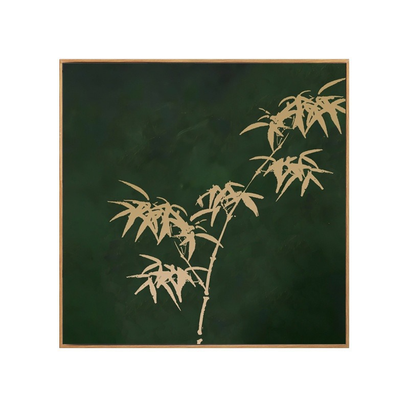 Qingzhu Fengchun New Chinese Style Light Luxury Style Ancient Style Living Room Decoration Painting Zen Entrance Hanging Painting Retro Sofa