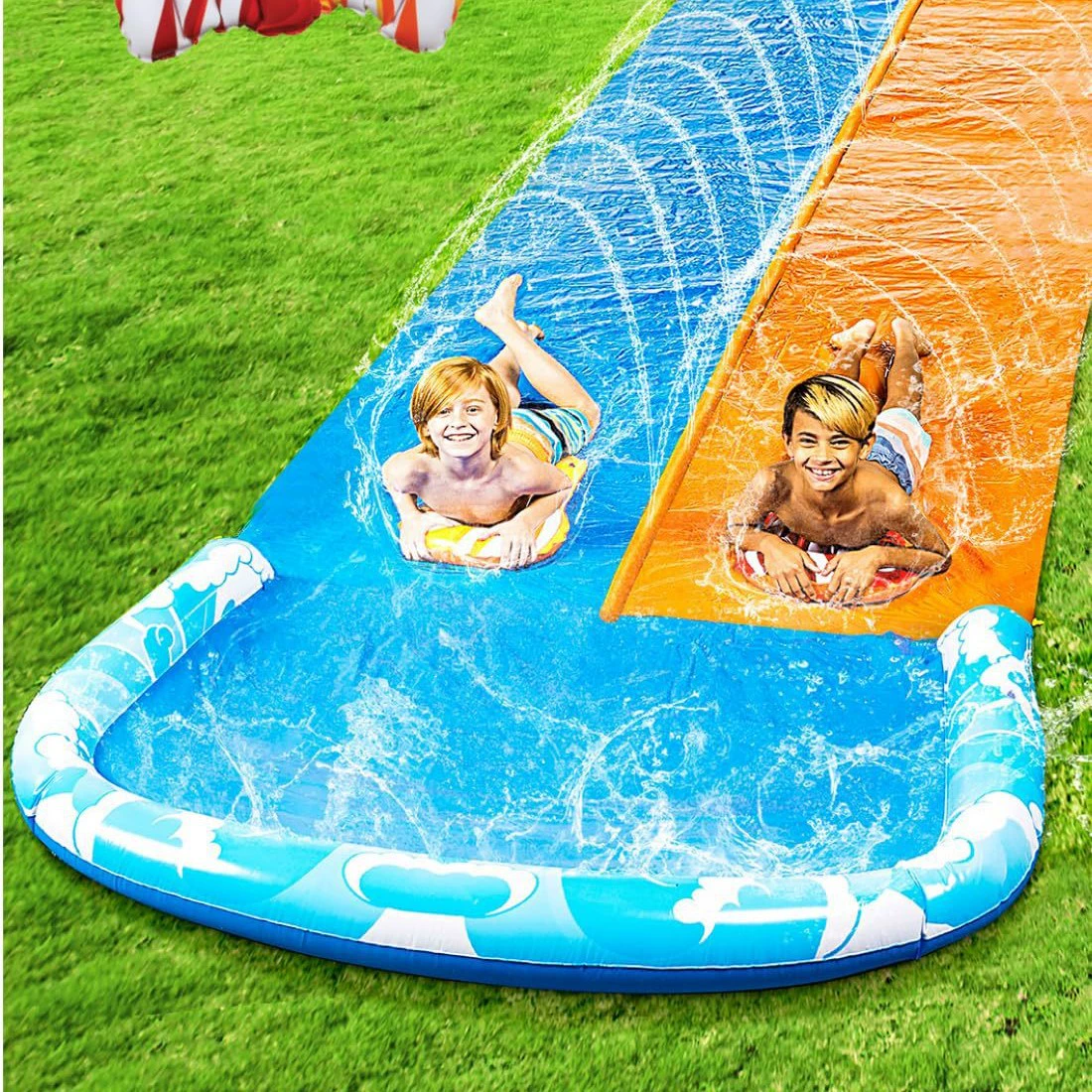 inflatable водяной горка, акула игра в воде, игрушка