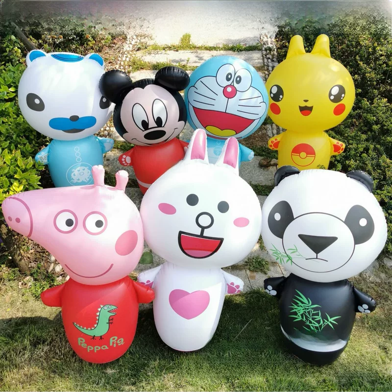 Inflatable toy, plastic percussion instruments PVC, cartoon roly-poly doll