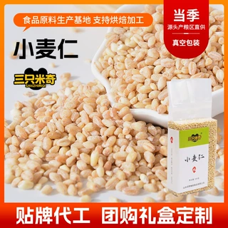 新货小麦米胚芽米脱壳小麦粒五谷杂粮粥米粗粮糙米煮粥饭小麦仁