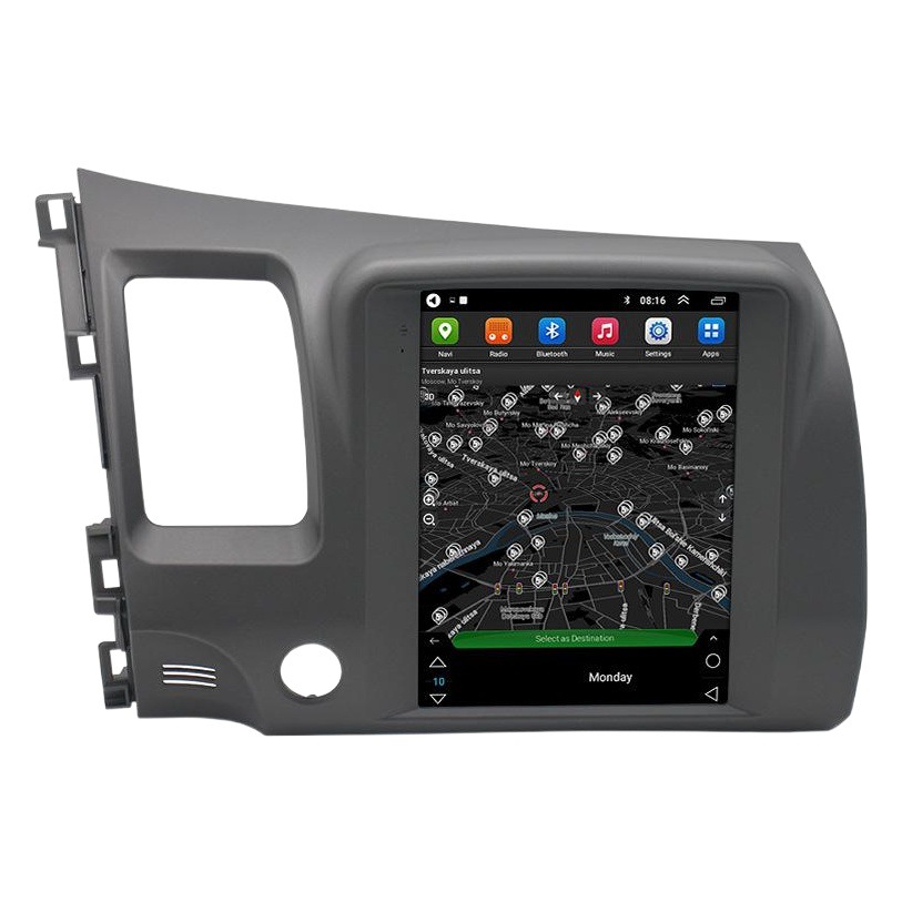 Aplicable a la vieja navegación vertical cívica de la pantalla de Honda máquina todo junto en una pantalla grande manual del sistema androide del GPS del coche 9,7 pulgadas