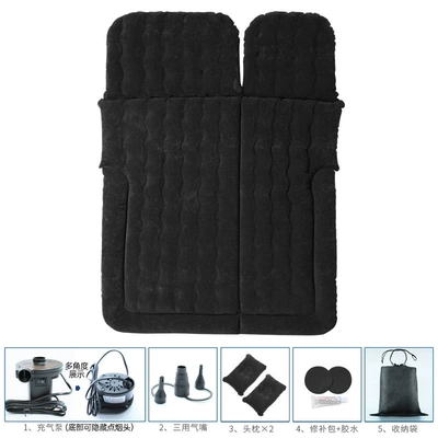 Car supplies home car dual-use inflatable bed car two-in-one car SUV air cushion travel inflatable mattress (Vehicle-mounted inflatable bed) - single-use-black