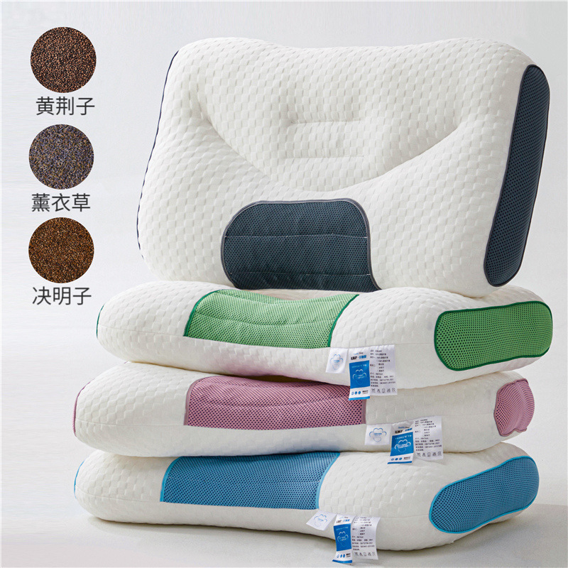 Natural herbal sleep aid household pillow Sophora japonica cervical pillow core student sleeping dedicated adult pillow core 