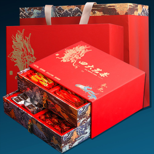 Tieguanyin Tea Gift Box for Gifting, Jin Jun Mei, Zhengshan Xiaozhong, Da Hong Pao, Festival Rock Tea in Small Cans, Wholesale Black Tea