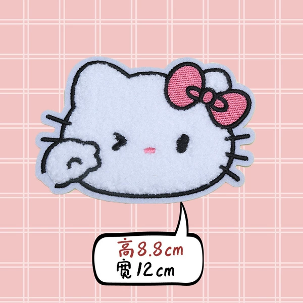 KT cat cloth sticker 1