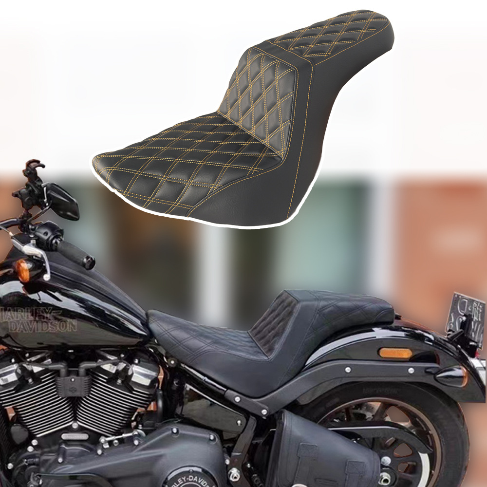Harley Softail 2018+ Road King Road King S Wall Cushion Gold Stitching, Beautiful and Generous, Plaid and Durable